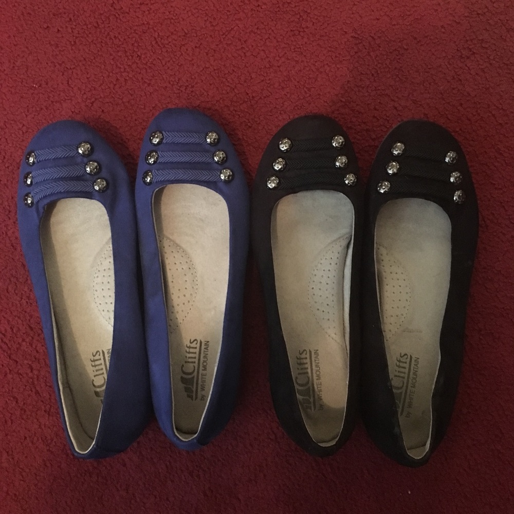Set of Cliffs military style flats 7 Blue & Black